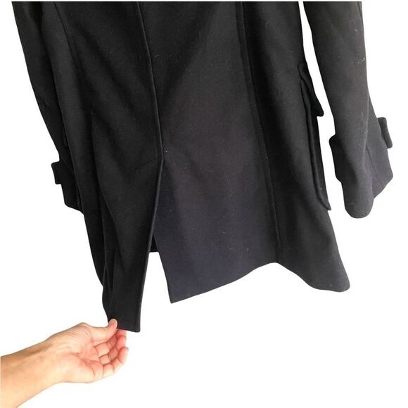 GAP Wool Paddington Toggle Winter Coat Navy Blue XS - Picture 6 of 8